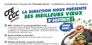 La direction vous présente ses meilleurs voeux d’austérité pour 2026 !