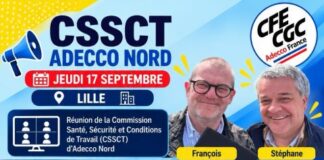Vos élus au CSE Nord sont aujourd’hui en commission CSSCT