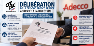 Déclaration de la CFE-CGC ce jour en CSEC sur le projet d’électrification du parc automobile et « évolution » de la Charte Conducteur