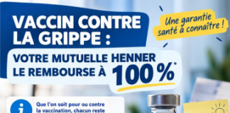 VACCINATION CONTRE LA GRIPPE : LE SAVIEZ-VOUS ? VOTRE MUTUELLE HENNER PREND EN CHARGE 100 % DU VACCIN !